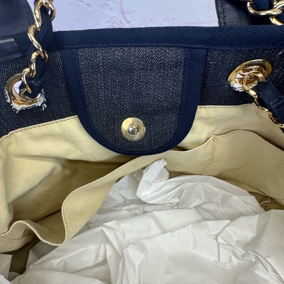 Chanel Denim Deauville Large Denim Tote Bag - Picture 11 of 16